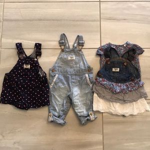 Osh Kosh 12 month baby girl overalls